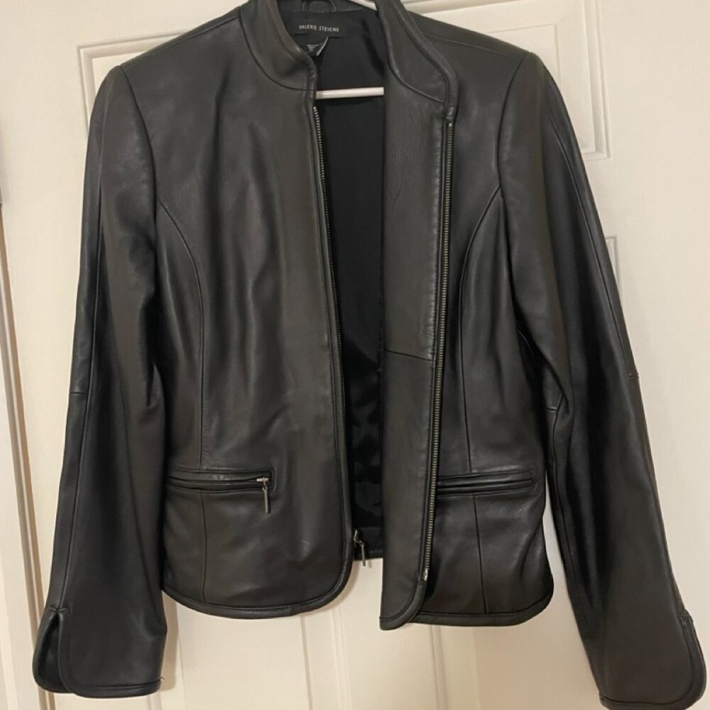 Valerie Stevens - Genuine Leather Jacket - Sz. Medium